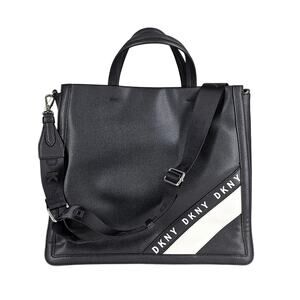 DKNY BOND NORTH SOUTH TOTE BAG — BLACK/WHITE • STYLE R94BZF35 • NEW WITH TAGS